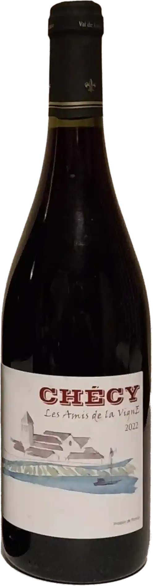 Bouteille de Chécy Rouge, vin AOC Orléans de l'association CAVE